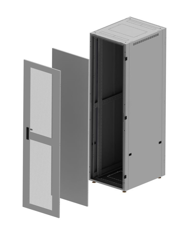 Шкаф серверный (телекоммуникационный) EcoNet-42U-600-800 (дверь перфорированная или металлическая), фото 1