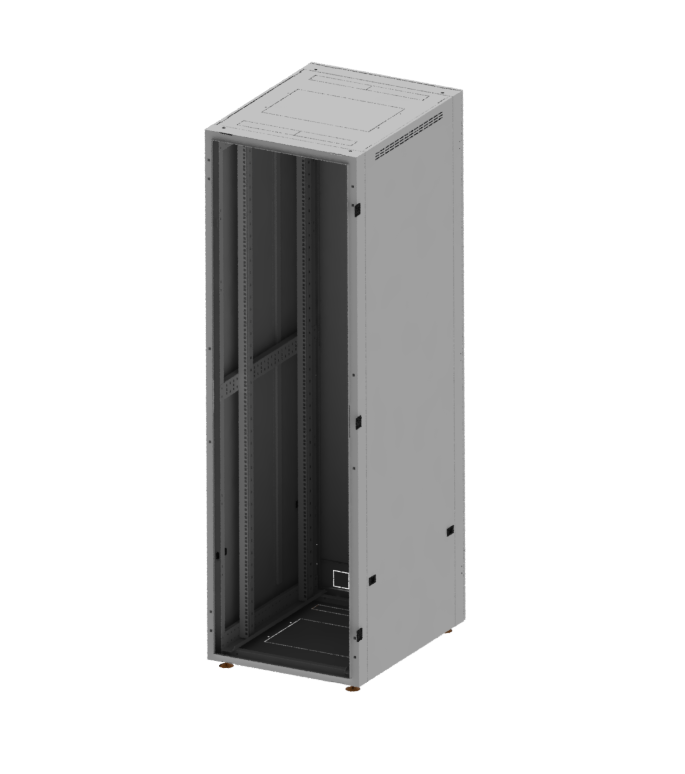 Шкаф серверный (телекоммуникационный) EcoNet-24U-600-600 (дверь перфорированная или металлическая) - фото 2 - id-p69775529