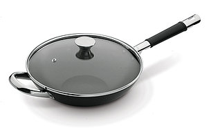 Сковорода Вок из литого алюминия с антипригарным покрытием 3,3л. Monaco Tramontina