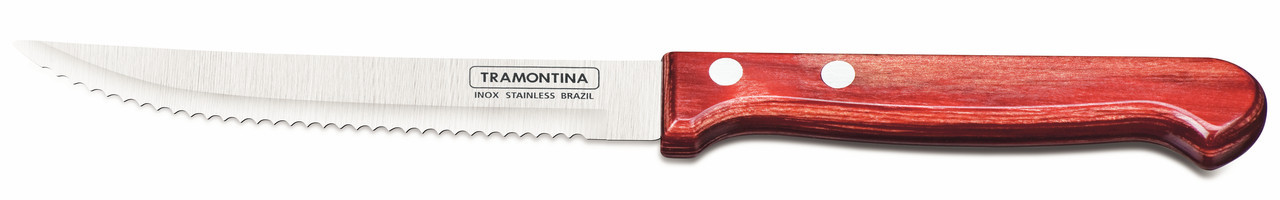 Нож столовый для стейка (в блистере) 5" 127 мм.  Polywood Tramontina, фото 1