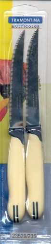 Нож столовый универсальный 5" 127 мм 2шт/уп Multicolor Tramontina