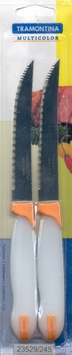 Нож столовый универсальный 5" 127 мм 2шт/уп Multicolor Tramontina