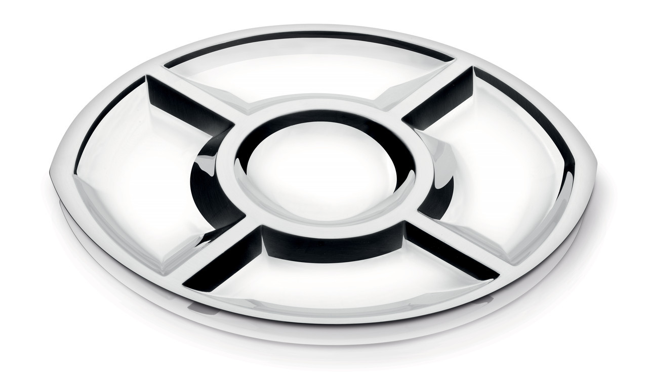 Сервировочное блюдо для закусок стальное С-5 37х32см  Cosmos Tramontina