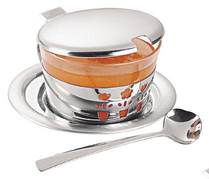 Набор для меда, варенья стальной 4 предмета Primavera Tramontina