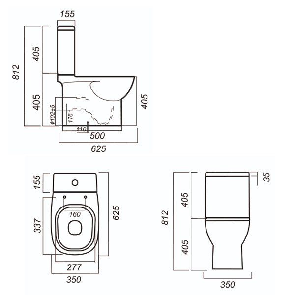 SANITA LUXE Унитаз-компакт"Quadro 2"SL DM(2х реж. арм GEBERIT,дюропласт, soft close, clip up) QDRSLCC01040522 - фото 3 - id-p69777319