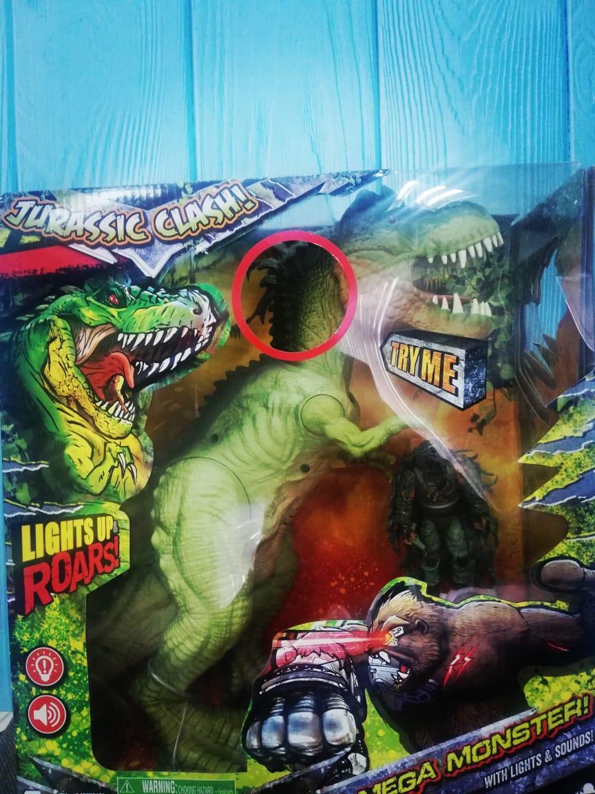 Динозавр Юрский столкновение! Mega монстр зеленый T-Rex