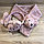 Комплект меховые наушники с тонким ободком и шарф Мышки темно-розовый, фото 2