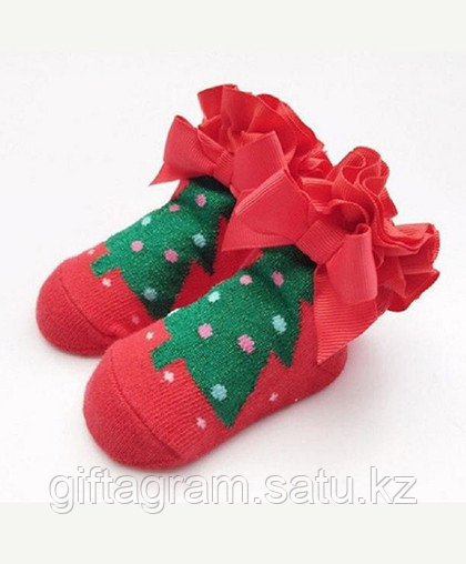 МАЛЫШКОВЫЕ новогодние носки - фото 1 - id-p69777950