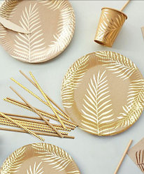 Набор посуды "Золотые листья ", на 8 персон