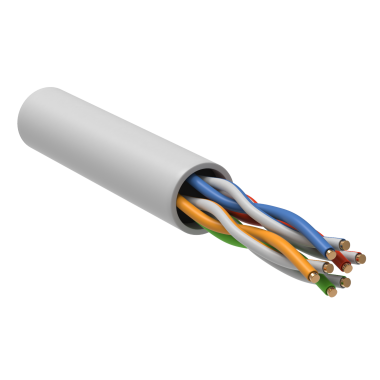 ITK BC1-C5E04-128-100-G кабель витая пара U/UTP кат.5E 24AWG, 4 пары LSZH INDOOR белый (100 м)