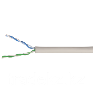 ITK LC1-C5E02-111-100 кабель витая пара U/UTP кат.5E 2х2х24AWG solid PVC серый (500 м)