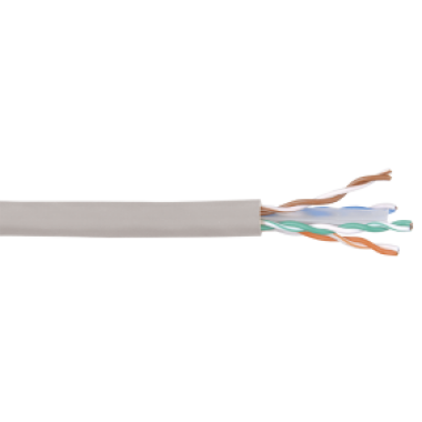 ITK LC1-C604-121 кабель витая пара U/UTP кат.6 4x2х23AWG solid LSZH нг(А)-HF серый (305 м), фото 2