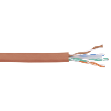 ITK LC1-C604-127 кабель витая пара U/UTP кат.6 4x2х23AWG solid LSZH нг(А)-HF оранжевый (305 м)