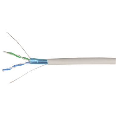 ITK LC1-C5E02-311 кабель витая пара F/UTP кат.5E 2х2х24AWG solid PVC серый (500 м)