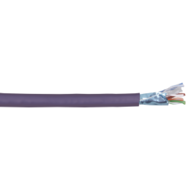 ITK LC1-C604-326 кабель витая пара F/UTP кат.6 4х2х23AWG solid LSZH нг(А)-HF фиолетовый (305 м), фото 2