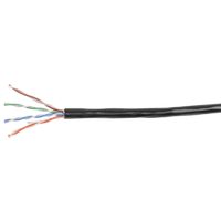 ITK LC3-C5E04-129 кабель витая пара U/UTP кат.5E 4x2х24AWG solid LSZH нг(А)-HF черный (100 м)