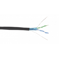 ITK LC3-C5E02-339 кабель витая пара F/UTP кат.5E 2х2х24AWG solid LDPE черный (500 м)