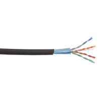 ITK LC3-C5E04-329 кабель витая пара F/UTP кат.5E 4x2х24AWG solid LSZH нг(А)-HF черный (305 м)