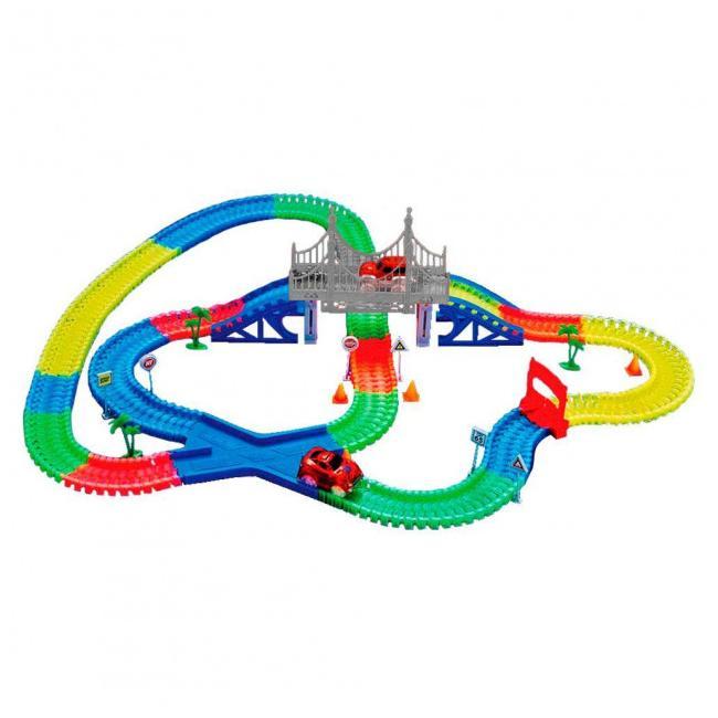 Детская игрушечная дорога Magic Tracks 360 деталей + 2 машинки Mega Set - фото 1 - id-p49818254