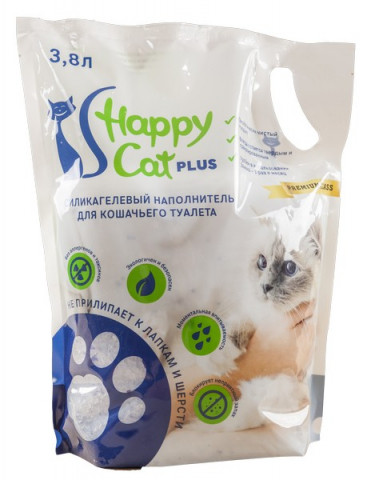 Happy Cat Силикагелевый наполнитель Нейтральный, 3,8 л