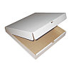 Гофро коробка для пиццы белая 360х360х40мм