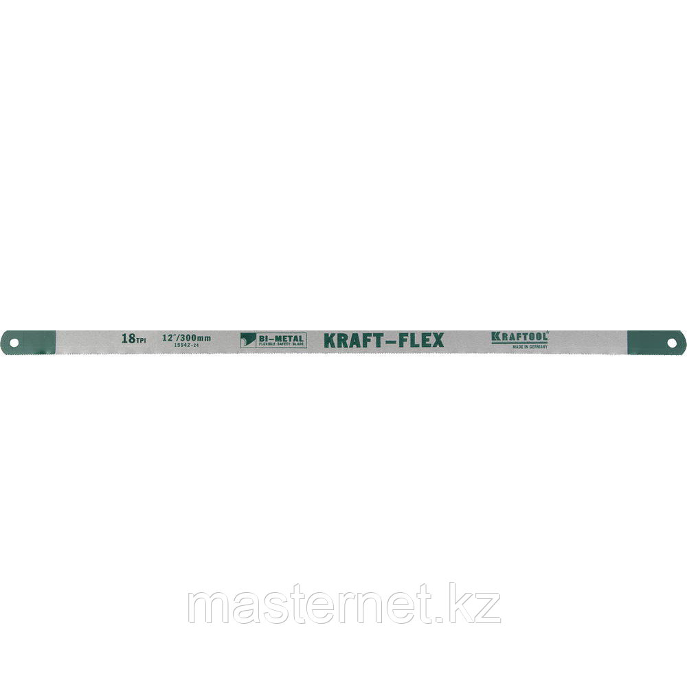 Полотно KRAFTOOL "KRAFT-FLEX" по металлу, Bi-Metal, 18TPI, 300 мм, 2 шт - фото 1 - id-p67646791