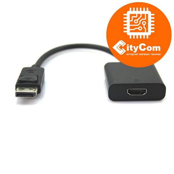 Переходник с разъема DisplayPort на HDMI, Dp - HDMI, для ноутбуков Apple и  др. Арт.2436: продажа, цена в Алматы. Кабели для электроники от "Магазин  CityCom.kz +7-727-250-0870" - 2580544