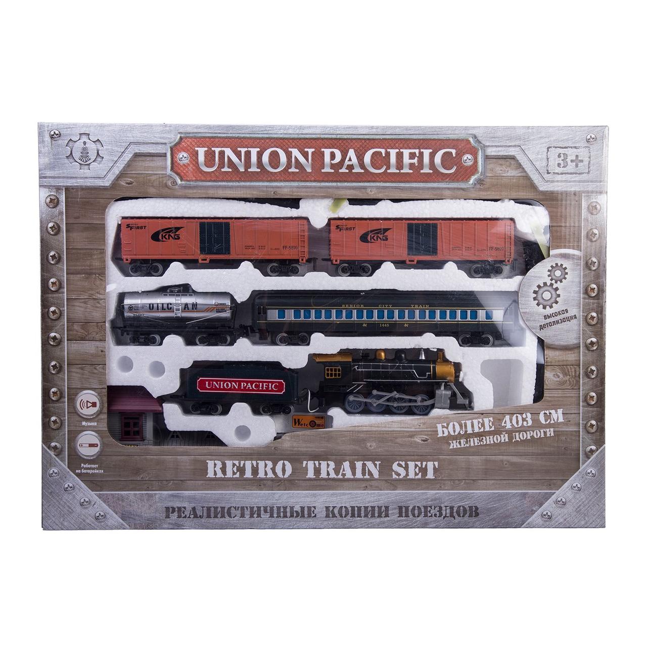Игрушка Железная дорога Mobicaro Union Pacific со звуком