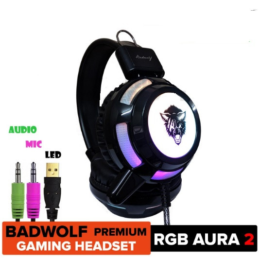 Игровые наушники V8RGB Cool Light с микрофоном и подсветкой