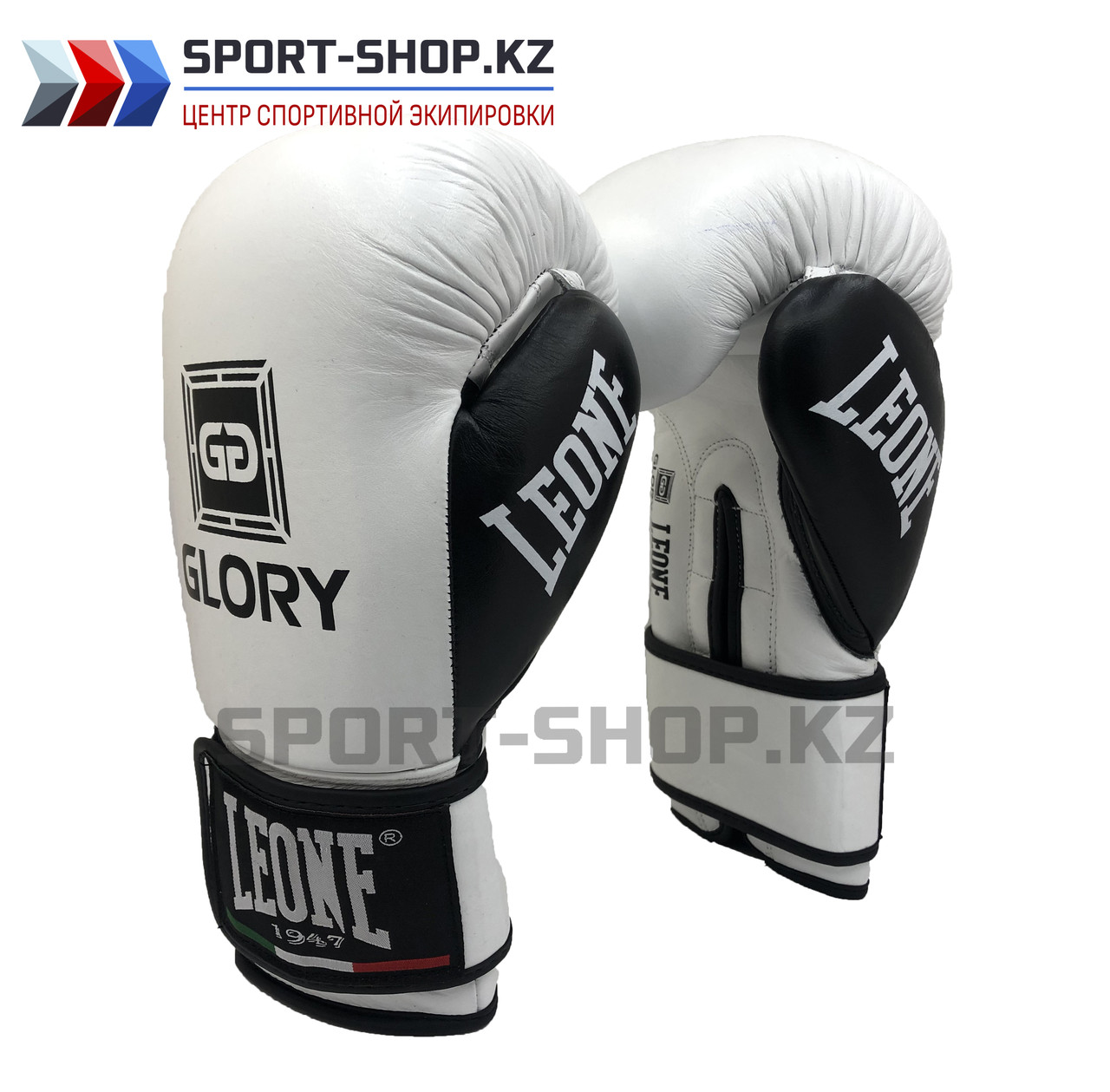 Боксерские перчатки Glory Leone white