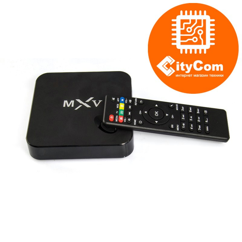 Приставка Android TV box к телевизору, ОС Андроид ТВ Mini PC MX-V Арт.4077 - фото 1 - id-p12961842