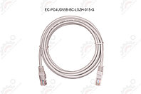 Шнур U/UTP 4 пары, Кат.5e, 2хRJ45/8P8C, T568B, медный, LSZH, 1,5м. EC-PC4UD55B-BC-LSZH-015-G Шнур U/UTP 4 пары, Кат.5e, 2хRJ45/8P8C, T568B, медный, LSZH, 1,5м.