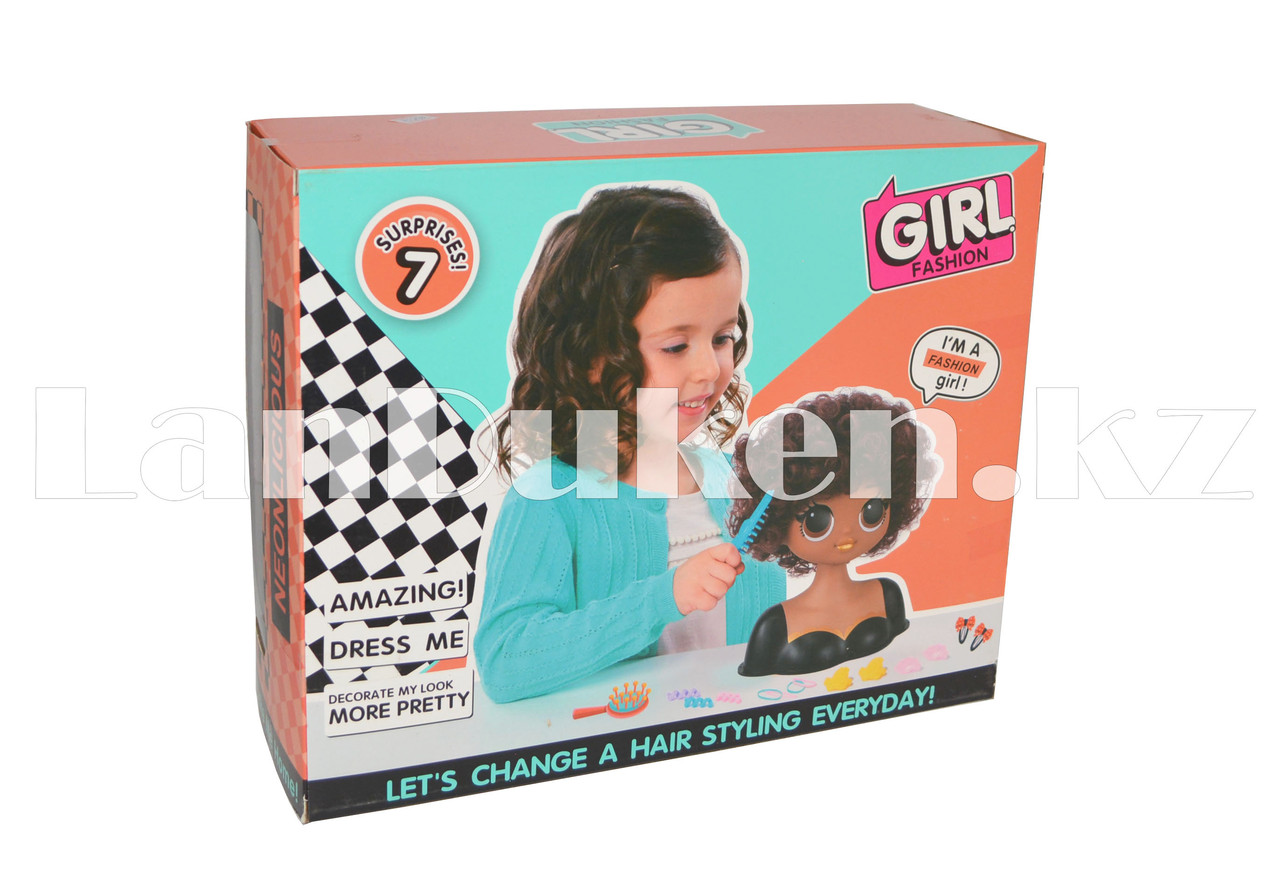 Детский набор стилиста кукла с прямыми светлыми волосами LK1017 - фото 3 - id-p69778921
