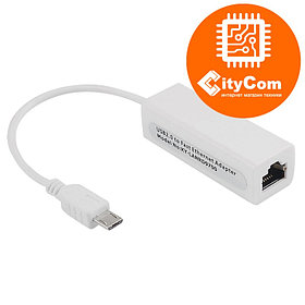 Адаптер (переходник) micro USB to LAN. Конвертер. Арт.3516