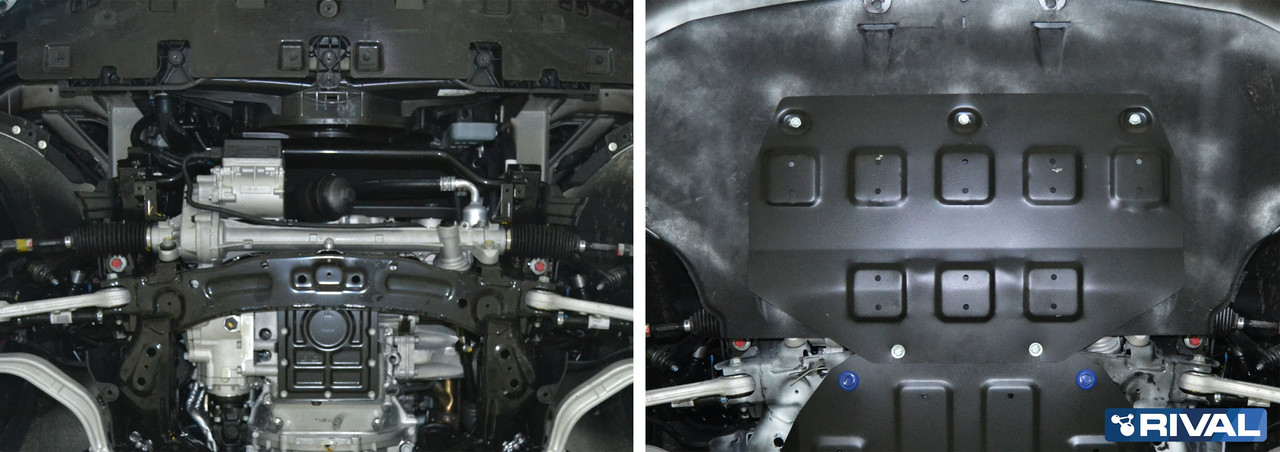 Защита картера Hyundai Genesis, V - 3.0; 3.8; полный привод; Часть 1 2014-2017 - фото 2 - id-p69806176