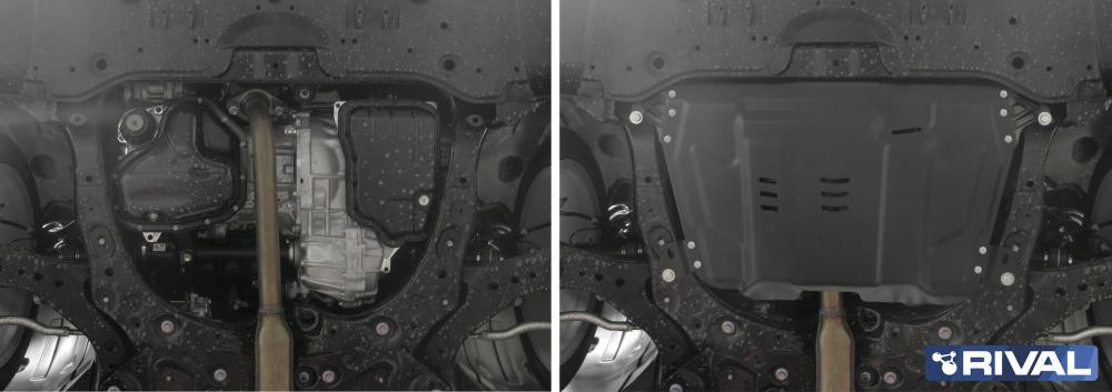Защита картера + КПП Lexus ES, V - 2.5; 3.5 2012-2015 - фото 2 - id-p69806594