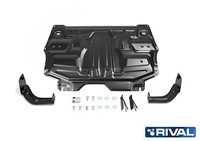 Защита картера + КПП Skoda Fabia, V - 1.2; 1.4; 1.6 2007-2015