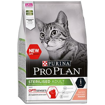 Сухой корм для стерилизованных кошек ПроПлан  с лососем