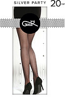 Колготки с имитацией страз из люрекса