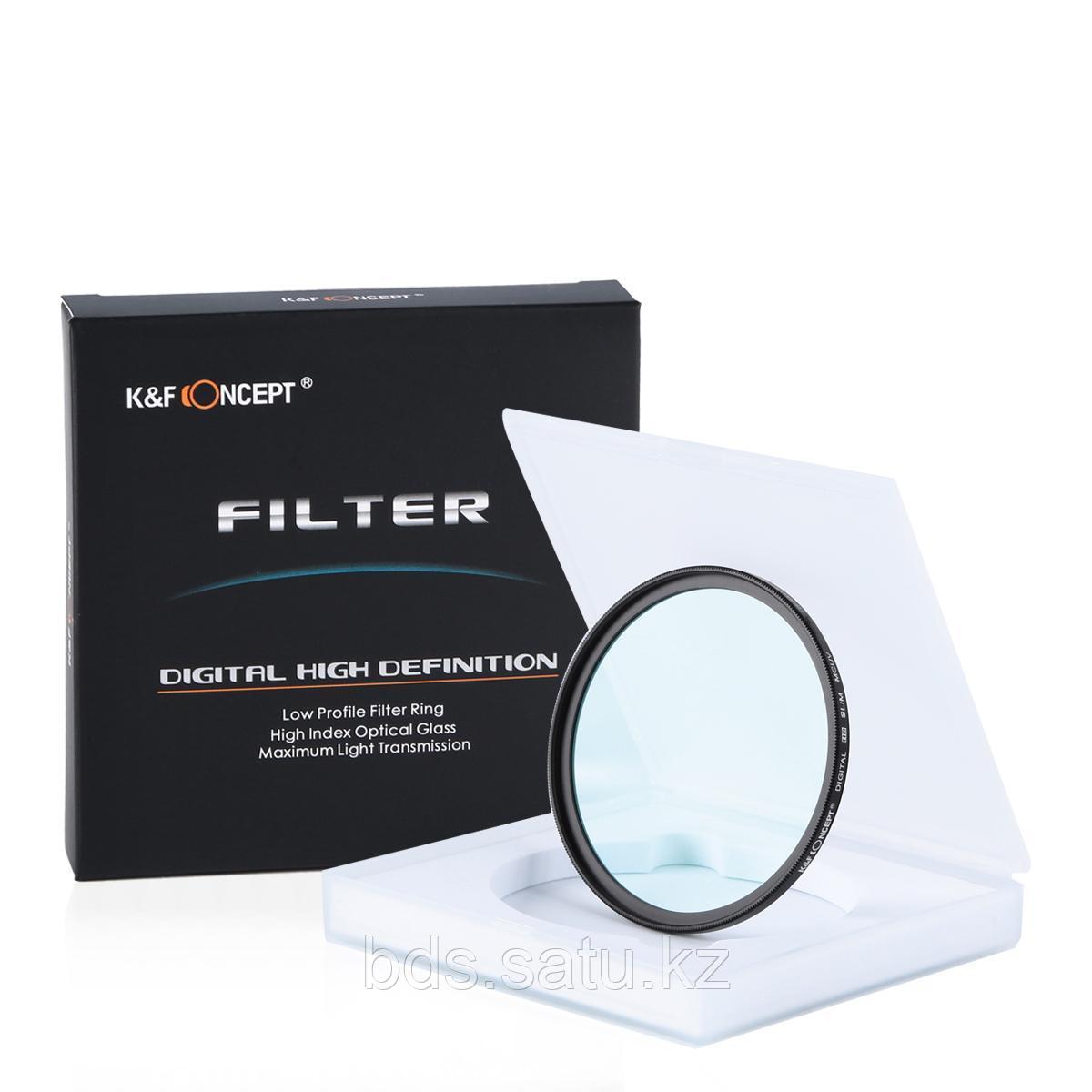 Светофильтр K&F Concept 49mm UV Digital HD Slim Green Multi-coated filter, German Optics (KF01.507) - фото 1 - id-p69825633
