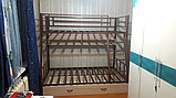 Двухъярусная металлическая кровать для взрослых, фото 6