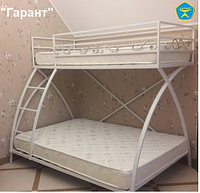 Двухъярусная металлическая кровать для взрослых