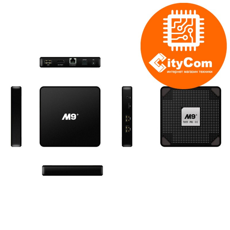Приставка Android TV box к телевизору, ОС Андроид ТВ  Mini PC M9+, поддержка 4К Арт.4372