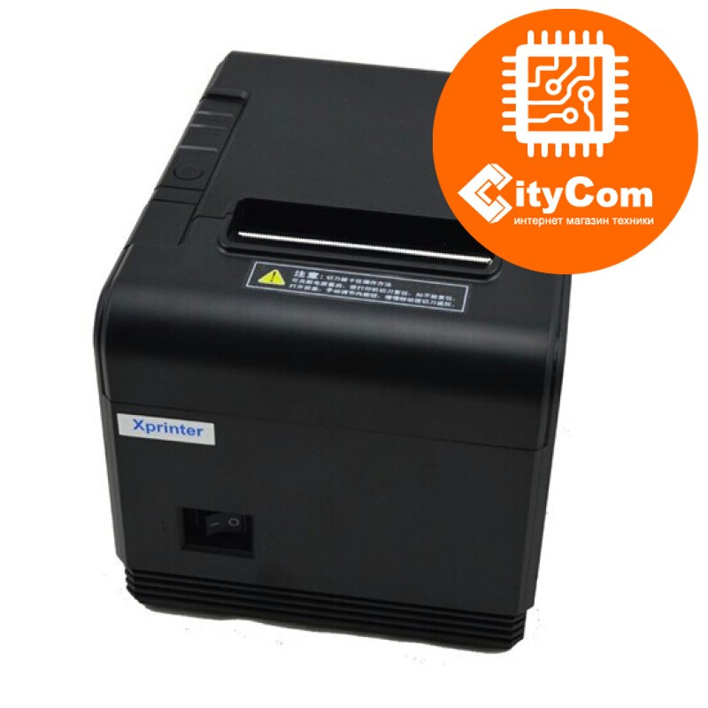 Принтер чеков 80mm XPrinter XP-Q200 POS термопринтер чековый для магазинов, бутиков, кафе и др. Арт.4592 - фото 1 - id-p30736968