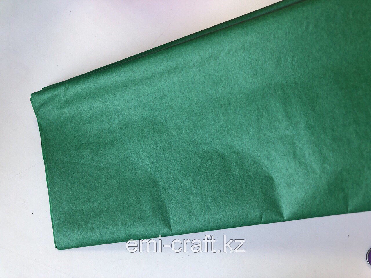 Бумага упаковочная Тишью зеленая