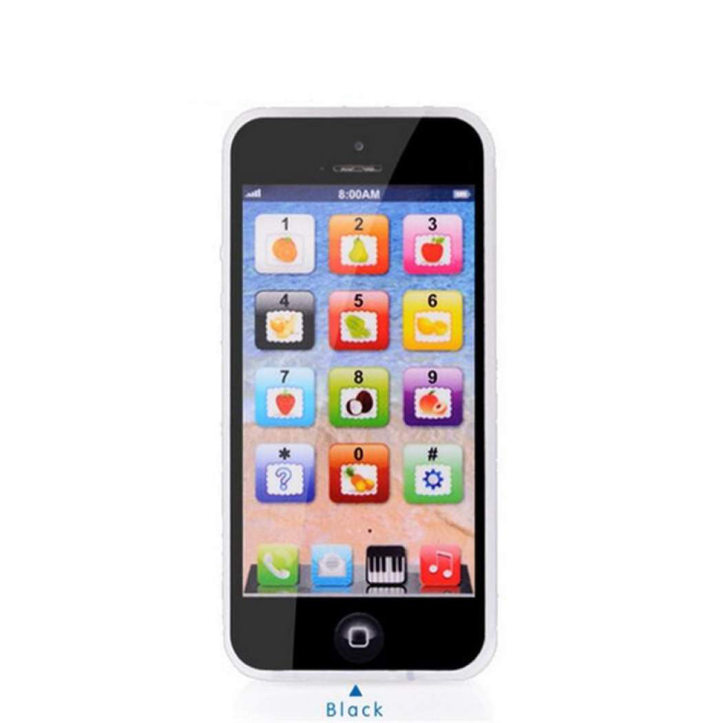 Сенсорный детский телефон, цвет черный - фото 1 - id-p7599149