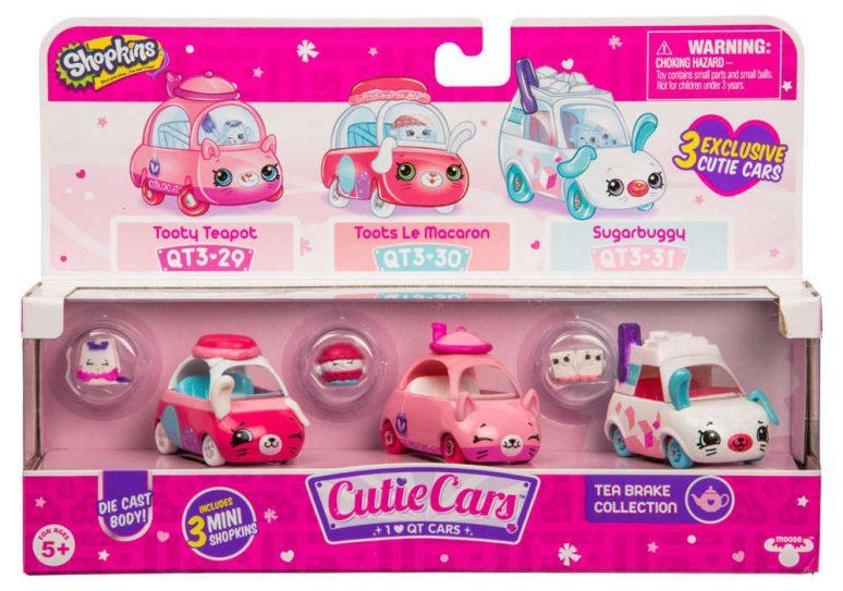 Три Машинки Cutie Cars с мини-фигурками Shopkins (3 сезон, в асс.)