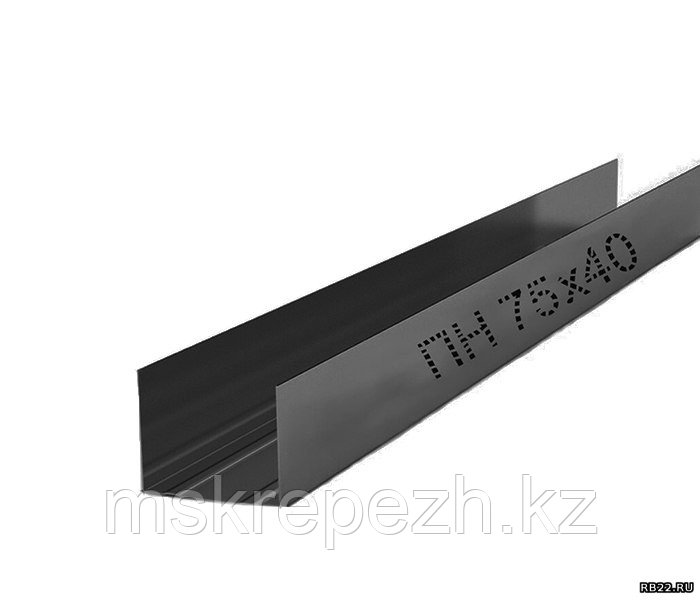 Профиль направляющий 75*40 0,4мм, фото 1