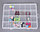 Органайзер для мелочей 24 ячейки бокс пластиковый с двумя защелками, фото 3