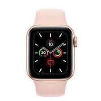Apple Watch Series 5, GPS, корпус 44 мм, алюминий золотого цвета, спортивный ремешок цвета «розовый песок»